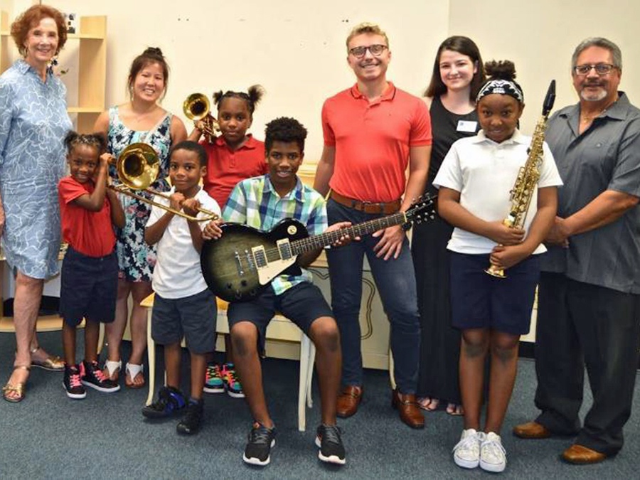 Youth Guidance kids with instruments
